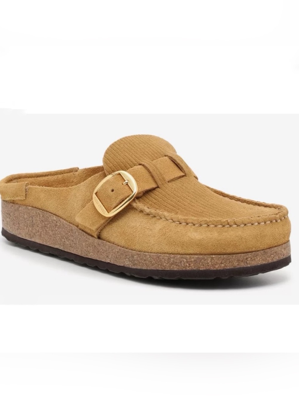 Birkenstock Buckley Corduroy Tan Slip on Loafers Clogs Sz 40